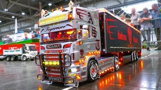 MOST IMPRESSIVE RC MODEL TRUCKS RC SCANIA MAN ACTROS GRAND HAULER SUPER SCALE [upl. by Fai341]