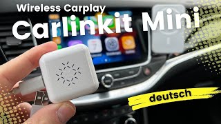 Carlinkit Mini 30 Erfahrungen mit dem wireless Carplay Adapter deutsch [upl. by Icak]