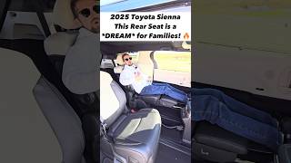 The Refreshed 2025 Toyota Sienna has the BEST LimoLike Rear Seats [upl. by Ahsilem]