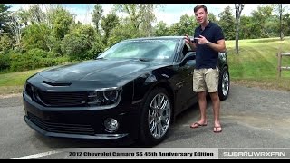 2012 Chevrolet Camaro SS 45th Anniversary Edition Start Up Exterior Interior Review [upl. by Aleik379]