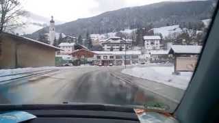 driving in lermoos in Austria Winter [upl. by Derraj]