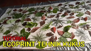 ECOPRINT TEHNIK KUKUS DENGAN KAIN BLANKET ZWA MANJAKANI II ECOPRINT BASIC II RA ECOPRINT [upl. by Shutz]