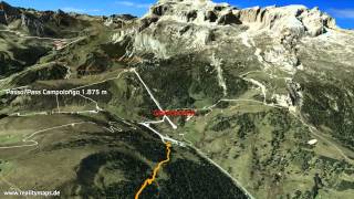 2015 3D Sellaronda MTB TOUR  senso orarioUhrzeigersinnclockwise [upl. by Rebecka]