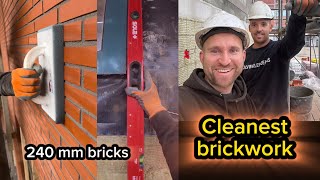 Perfecting the Craft of bricklaying Bricklayer tips Sponging Advanced drilling [upl. by Eerak]