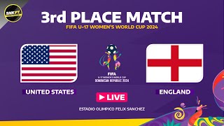 🟡 USA vs ENGLAND  3rd Place FIFA U17 Womens World Cup 2024 Fixtures Today Preview amp Predictions [upl. by Nahtnhoj596]