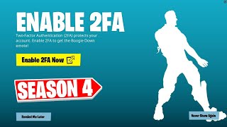 HOW TO ENABLE 2FA IN FORTNITE CHAPTER 4 SEASON 4 EASY METHOD [upl. by Alphonsine]