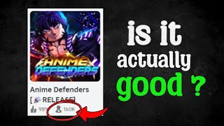 is Anime Defenders worth the hype [upl. by Drida]