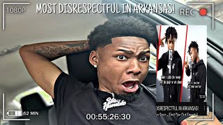 MOST DISRESPECTFUL IN ARKANSAS Rundown Spaz  First Day Out Freestyle Group Reactions FtYFN Redd [upl. by Ibbison]