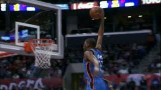 Kevin Durant takes flight in LA for the BIG dunk [upl. by Worden]