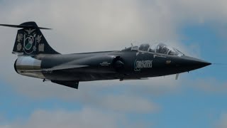 INCREDIBLE SOUND F104 Starfighter Black Beauty  Howl Sound CloseUp Pratica di Mare Airshow 2023 [upl. by Laehcim771]