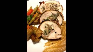 Roasted Chicken stuffed with Mushroom Spinach and Ricotta Cheese Must Try RoastedChickenDinner [upl. by Eiznikam]