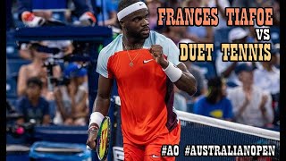 Duet Tennis vs Frances Tiafoe  Australian Open Tennis  aotennis  Singles Prelims aotennis [upl. by Arze]