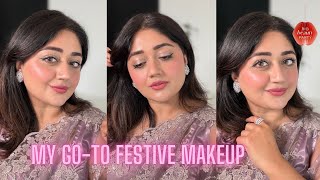 My Go To Festive Makeup Look  TUTORIAL  corallista [upl. by Adamik644]