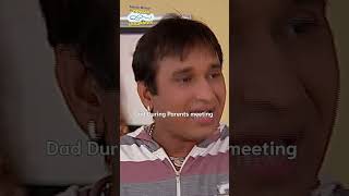 Dad during parents meetingtmkoc comedy funny relatable shorts funnyshorts comedyvideo [upl. by Lleryd]