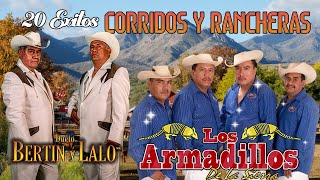 Dueto Bertin y Lalo VS Los Armadillos De La Sierra  Exitos Puros Corridos Perrones Mix [upl. by Karalynn510]