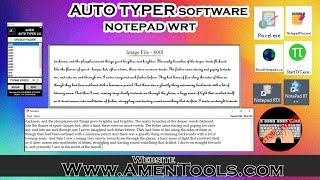 Auto Typer Software For Notepad WRT [upl. by Nohsram]