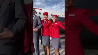 Позитивный экипаж авиакомпании Nordwind Airlines в аэропорту Магас [upl. by Anual455]