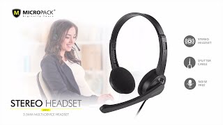 Micropack  Stereo Headset  35MM MultiDevice Headset  MHP 01 HD [upl. by Illib]