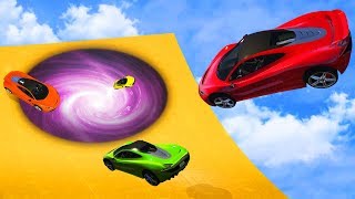 CRAZY TELEPORTING SUPERCAR RACE GTA 5 Funny Moments [upl. by Ahsekyw408]