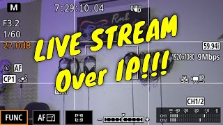 PART 1 Canon XF400 • Live Streaming Over IP [upl. by Yerbua796]