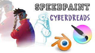 CyberDreads  Speedpaint [upl. by Retsub]