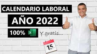 Calendario Laboral 2022 en Excel [upl. by Ytsenoh346]