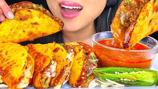 ASMR BIRRIA TACOS DIPPED in Consommé MUKBANG  DRINKING HORCHATA  Crunchy Eating Sounds  ASMR Phan [upl. by Elletnahs]