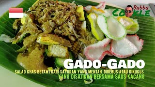 ID Resep GADOGADO  salad khas Betawi dari macammacam sayuran rebus dan saus kacang [upl. by Nylrac998]