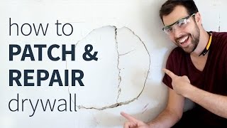 How to patch and repair drywall [upl. by Aynas857]