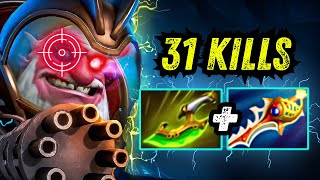 Sniper Swift Blink  Divine Rapier Insane Right Click Free Hit Damage 31Kills Dota 2 [upl. by Nnaes]