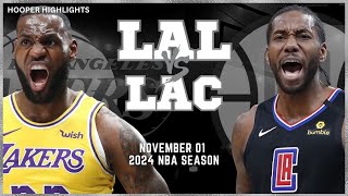 Los Angeles Lakers vs LA Clippers Full Game Highlights  Nov 1  2024 NBA Season [upl. by Mahsih]