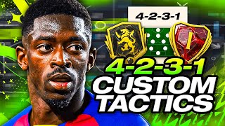 THE BEST 4231 CUSTOM TACTICS 🤩 FC 24 Ultimate Team [upl. by Kobe]