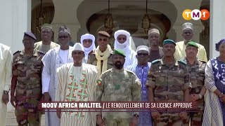 TM1 News  Mali  Moov Africa Malitel  renouvellement de la licence et montée de lEtat au capital [upl. by Aala469]