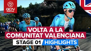 Volta A La Comunitat Valenciana 2022  Stage 1 Highlights [upl. by Kotto480]