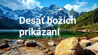 Desať Božích prikázaní desatbozichprikazani desatoro biblia cirkva krestan bozieslovo [upl. by Gainor]