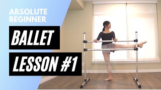 Absolute Beginner Ballet Class 1  Online Ballet Lesson [upl. by Anialeh]