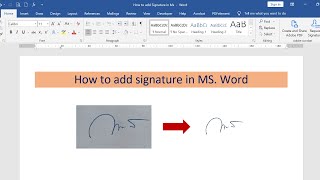 How to add signature in Word [upl. by Remle]