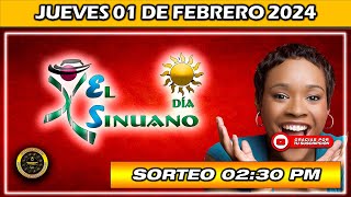 Resultado de EL SINUANO DIA del JUEVES 01 de febrero 2024 chance sinuanodía [upl. by Nosloc]