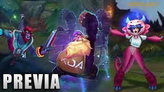 Gragas KDA Neeko Cosplay Trundle Fã do Esports e Sivir Aniversario  PREVIA [upl. by Nick911]