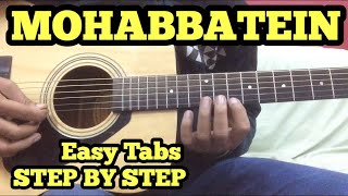 Mohabbatein Guitar TabsLead Lesson by FuZaiL Xiddiqui FUXiNO [upl. by Nelleh]