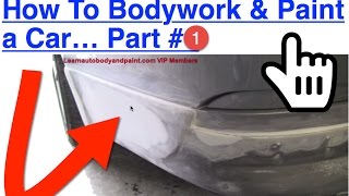 How To Body Work and Paint a Car  Part 1 [upl. by Hailey]