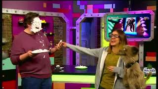 Chris Johnson amp Iain Stirling Get Pied In The Face on CBBC [upl. by Inafetse846]