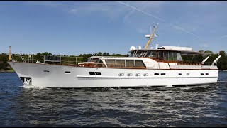 1964 Feadship Stole the Show  Motoryacht Serena Tour [upl. by Ahseila]