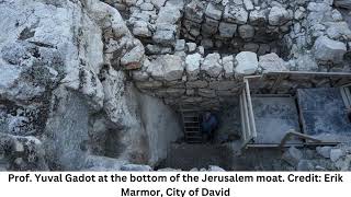 Moat that protected ancient Jerusalems royalty discovered near parking lot [upl. by Towne]