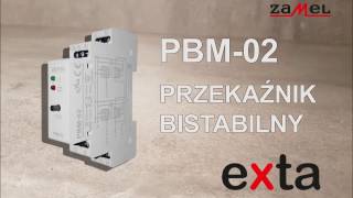 Przekaźnik bistabilny quothotelowyquot SETRESET PBM02 EXTA ZAMEL [upl. by Sells]