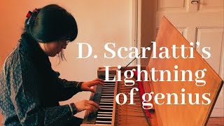 Domenico Scarlatti Essercizi on the CLAVICHORD with scrolling score Sonata VI in F Major K6 [upl. by Vandervelde453]