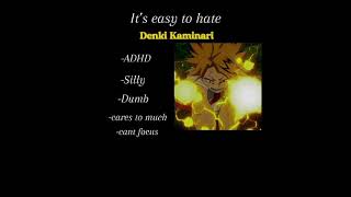 Denki Kaminari edit mha mhacommunity animemusic music anime animesoundtrack [upl. by Annawaj467]