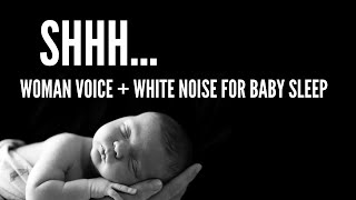 Shhh Sound amp White Noise 🌛 to Put a Baby to Sleep the whole night 💤 Hushing Baby [upl. by Namruht954]