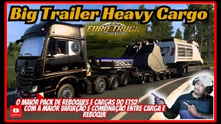 O MAIOR PACK DE REBOQUES E CARGAS JA PRODUZIDO PARA O ETS2  CARGAS E REBOQUES VARIADOS V 149 [upl. by Arakal]