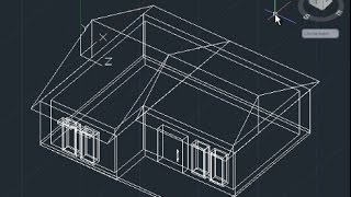 AutoCAD 3D House Modeling Tutorial Beginner Basic [upl. by Zwart]